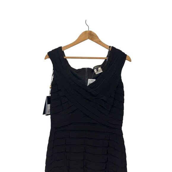 NWT TADASHI SHOJI Collection Shutter Pleat Bandage Cocktail Evening Dress sz 4 - Picture 3 of 12